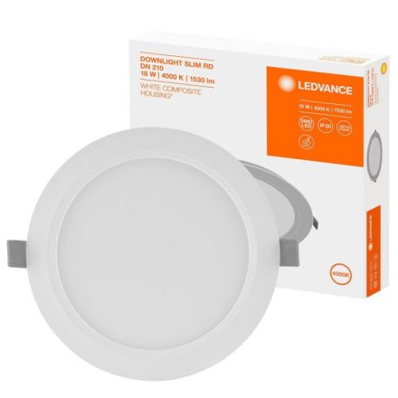 Süllyesztett LED panel 18W 3000K DOWNLIGHT Slim DN210 LEDVANCE kerek