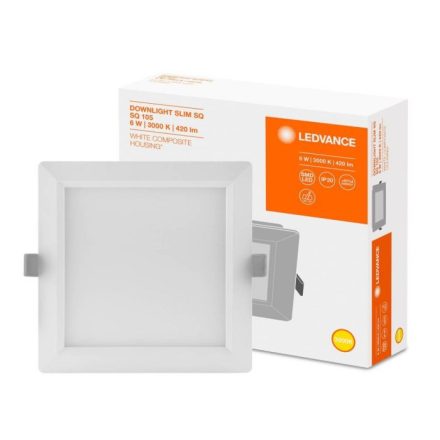 Süllyesztett LED panel 12W 3000K DOWNLIGHT Slim SQ155 LEDVANCE négyzet