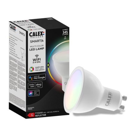 GU10 SMART WiFi LED izzó 4.9W 345lm RGB + CCT TUYA CALEX