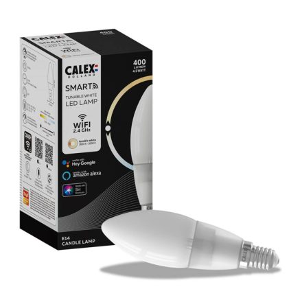 E14 SMART WiFi LED gyertyakörte 4.5W 400lm TUYA Filament CALEX