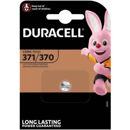 EZÜSTSZERELT GOMBELEM DURACELL 370 371 SR69 1,5V Buborékfólia 1 db.