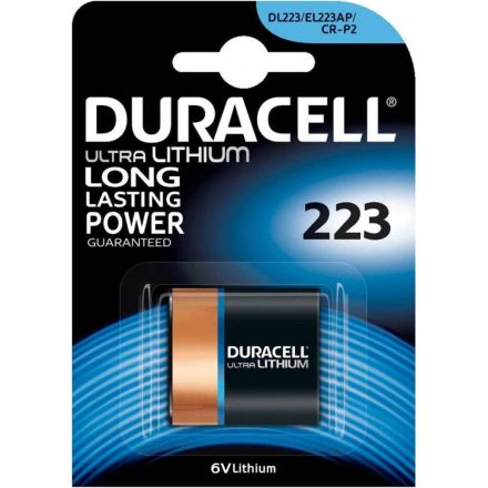 DURACELL CRP2 DL223 CR-P2 6V lítium elem Buborékcsomagolás 1 db.