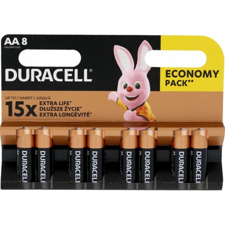 DURACELL Basic AA LR6 alkáli elemek 8 db