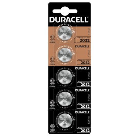 GOMBOS ELEMEK Duracell DL-2032 3V 5 db-os buborékfólia