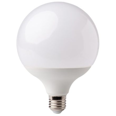 LED izzó E27 G120 GLOBE 20W 1800lm 6500K Hideg 220° Tejszerű ECOLIGHT