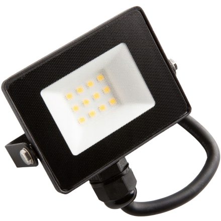 Halogén LED reflektor 10W 6500K 900lm IP65 Fekete ECOLIGHT