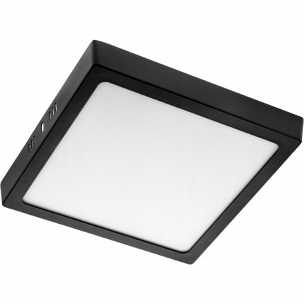 LED panel mennyezet 12W 4000K 800lm 16cm négyzetes felületre szerelt fekete