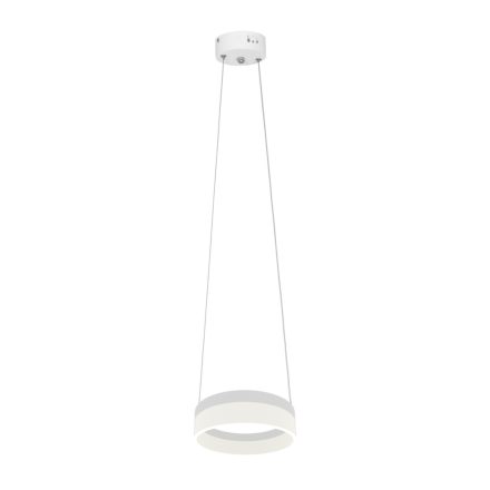 RING függőlámpa, fehér kör, 12W LED IP20, Fém és akril, modern stílusú, Milagro