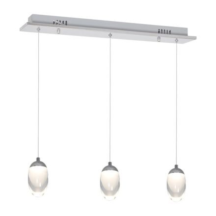 OVO 15W (3x5W) LED Átlátszó Minimal Sphere ML428 Milagro Metal + Akril függőlámpa