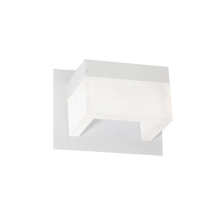 Fali lámpa CUBO 7W fehér LED IP20 Fém és akril stílusú modern minimalista Milagro