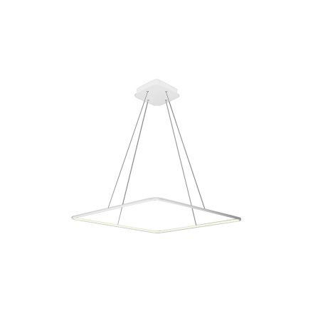 NIX függőlámpa fehér négyzet alakú keret 25W LED IP20 Fém és akril modern minimalista stílusú Milagro