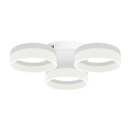 RING mennyezeti lámpa három kör fehér 36W LED IP20 Fém és akril modern stílusú Milagro