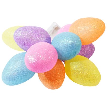 Fényfüzér Elemes LED lámpák Glitter Easter eggs 10x LED MILAGRO EKD3939