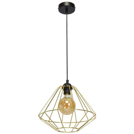 Függesztett lámpa LUPO 1xE27 Geometric Shape Loft Black Gold MLP6270 Milagro Metal