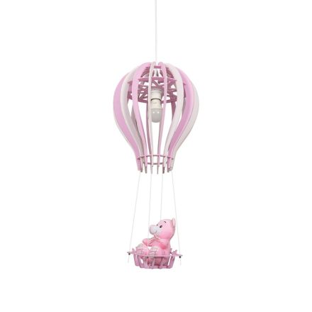 BALONIK függőlámpa 1xE27 60W Gyerek Balloon Mackó Pink MLP6426 Milagro Fém + Fa