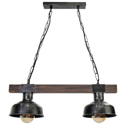 FARO függesztett lámpa 2xE27 60W Vintage Wooden Beam MLP6242 Milagro fém + fa