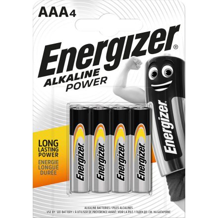 ENERGIZER AAA alkáli elemek LR03 MN2400 1,5V buborékfólia 4 db