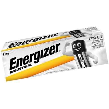 ENERGIZER INDUSTRIAL D LR20 alkáli elemek 12 db