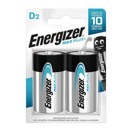 ENERGIZER Max Plus D LR20 akkumulátorok 2 db-os buborékcsomagolásban