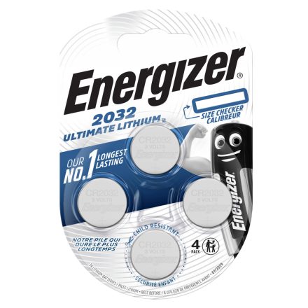 4x ENERGIZER ULTIMATE LITHIUM akkumulátor elektronikus eszközökhöz CR2032 buborékcsomagolás