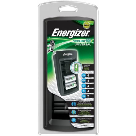 Energizer univerzális töltő 9V(6F22), AA, AAA, C(R14), D(R20)