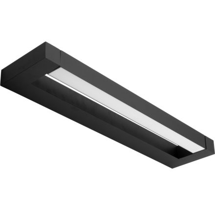 ASTER tükörlámpa LED fürdőszobai falikar 2x16W 2240lm fekete semleges 90cm IP54 fel/le 360°