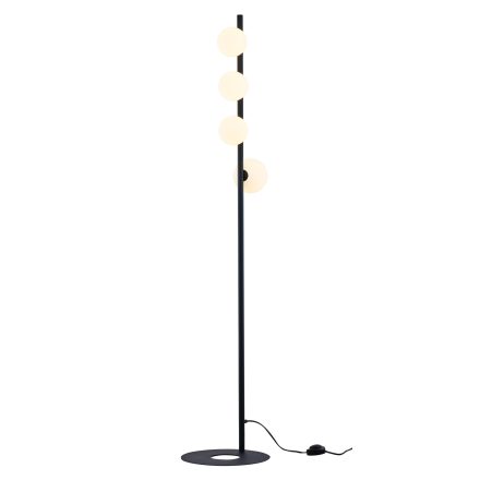 TAIDA állólámpa 4xG9 LED 151cm kapcsolóval Modern fehér és fekete Jupiter