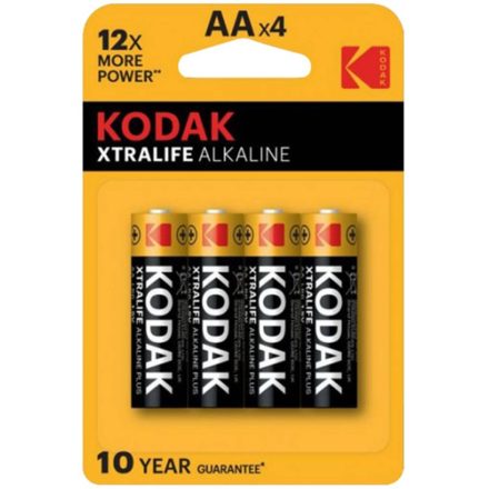 KODAK AA alkáli elemek LR6 MN1500 1,5V buborékfólia 4 db