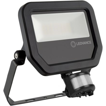 LED-es reflektor 20W 2200lm 3000K IP65 fekete mozgás- és alkonyérzékelővel LEDVANCE reflektor