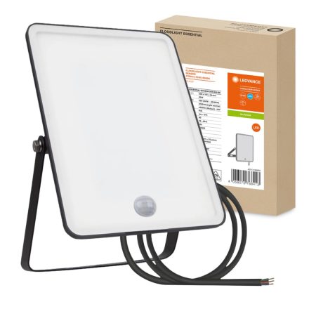 LED reflektor 50W 6500K 4500lm IP65 fekete LEDVANCE ESSENTIAL SENSOR mozgásérzékelővel