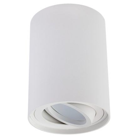 Felületre szerelhető HALOGEN pontcsöves rögzítő AMAT-L GU10 kerek fehér 115mm LUMILED