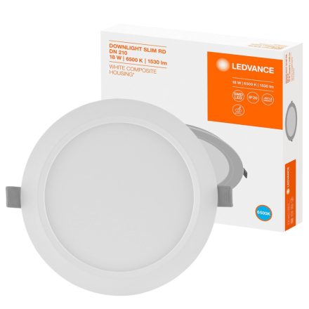 Süllyesztett süllyesztett LED panel 18W 6500K DOWNLIGHT Slim DN210 LEDVANCE kerek