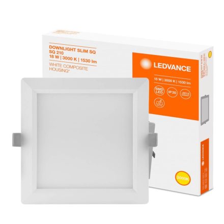 Süllyesztett süllyesztett LED panel 18W 3000K DOWNLIGHT Slim SQ210 LEDVANCE négyzet