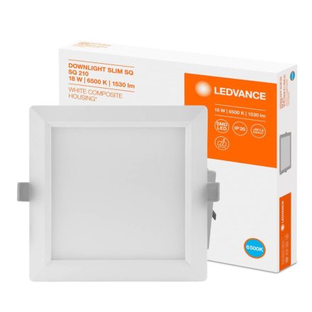 Süllyesztett süllyesztett LED panel 18W 6500K DOWNLIGHT Slim SQ210 LEDVANCE négyzet