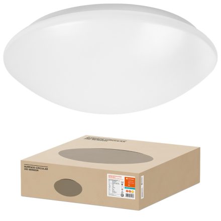 LED mennyezeti fali lámpa FELÜLETI KÖR ÉRZÉKELŐ 35 cm 18W 1440lm 3000K IP44 LEDVANCE mozgásérzékelővel