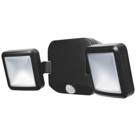 LED reflektor 10W 480lm 4000K IP54 fekete LEDVANCE SPOTLIGHT mozgásérzékelővel, dupla elem