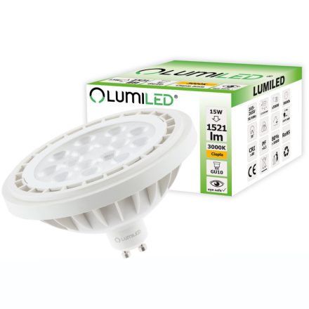 LED izzó GU10 ES111 15W = 100W 1521lm 3000K  38° LUMILED