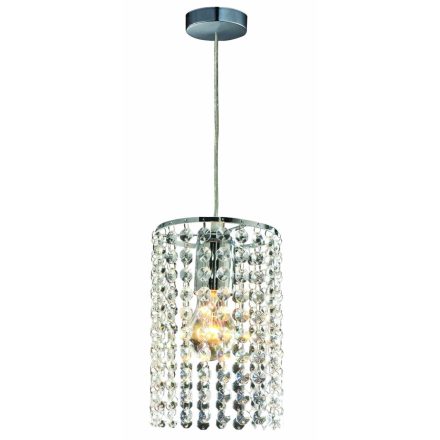 LED mennyezeti lámpa BRIGHT STAR E27 túlnyúló kristályok Glamour Silver Light Prestige