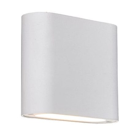 SAPRI LED fali lámpa 2x3W 4000K IP54 felső alsó négyzet minimalista fehér fény Prestige