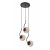 LED mennyezeti lámpa HOOK 3xE27 Loft Amber Balls Black Light Prestige