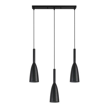 LED mennyezeti lámpa SOLIN 3xE27 Linear Modern Black Light Prestige