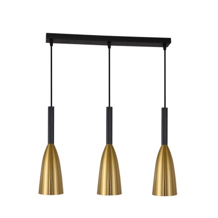 LED mennyezeti lámpa SOLIN 3xE27 Linear Modern Gold and Black Light Prestige