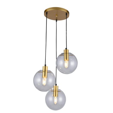 LED mennyezeti lámpa PUERTO 3xE27 lámpabúra 30cm Modern Gold Light Prestige