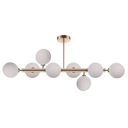 Dorado Chandelier függőlámpa 8x E14 Gold üvegbúrák Light Prestige