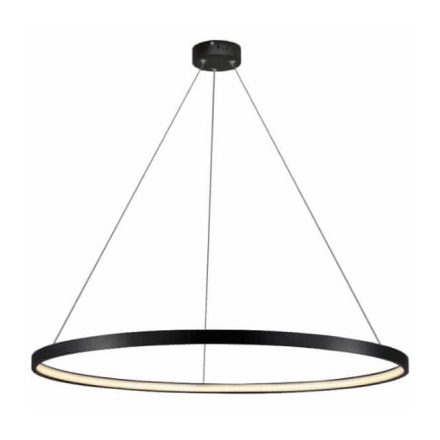 RING LED mennyezeti lámpa 24W 3000K felni 40cm modern fekete fény Prestige