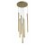 LUNGO LED mennyezeti lámpa 7xG9 Icicle Chandelier Glamour Gold Light Prestige