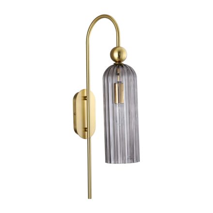 PIEGA E14 fali lámpa füstölt lámpabúra Elegant Gold Light Prestige