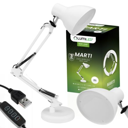 LED 7W CCT szabályozható Marti White Lumiled asztali asztali lámpa