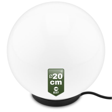 Kültéri kerti lámpa LED BALL 20CM E27 IP65 LUMIKULA2 LUMILED