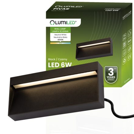 Kerti lámpa Kültéri fali lámpa 6W LED IP54 PIVAR LUMILED